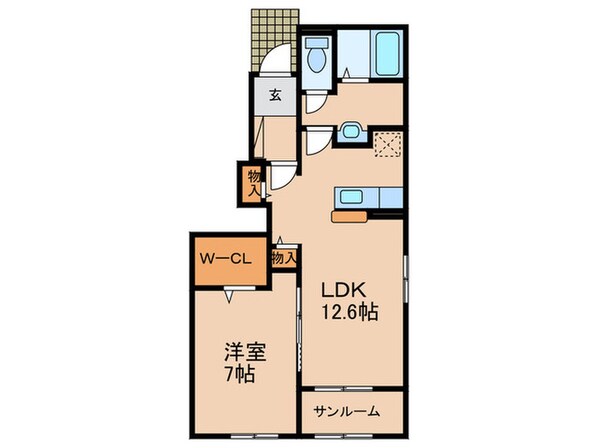 リヴェールコート　Ⅰの物件間取画像